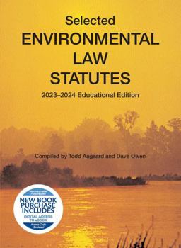 Paperback Selected Environmental Law Statutes, 2023-2024 Educational Edition (Selected Statutes) Book