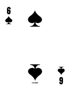 Paperback 6 Of Spades: Poker Card Notebook With Lined Wide Ruled Paper For Work, Home Or School. Cool 8.5 x 11 Notepad Journal For Taking Not Book
