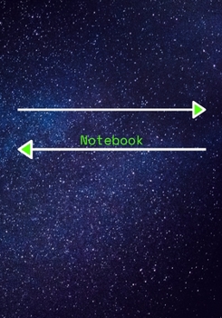 Paperback Notebook: Galaxy (Green) Book