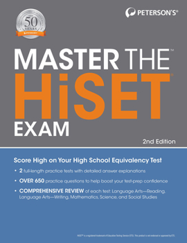 Paperback Master the Hiset Exam, 2nd Edition Book