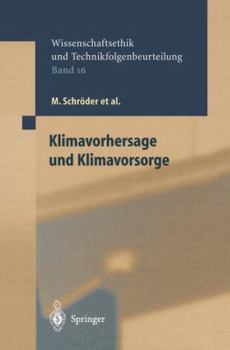 Paperback Klimavorhersage Und Klimavorsorge [German] Book