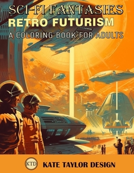 Paperback Retro Futurism: A Coloring Book for Adults: Immerse Yourself in a World of Retro Futurism Book