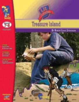 Paperback Treasure Island, by Robert Louis Stevenson Lit Link Grades 7-8 Book