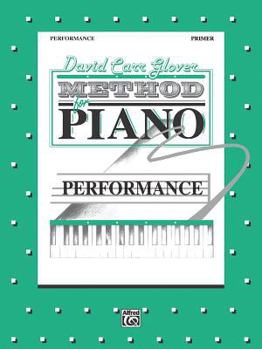 Paperback David Carr Glover Method for Piano Performance: Primer Book