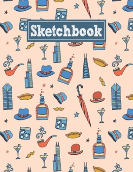 Sketchbook: 8.5 x 11 Notebook for Creative Drawing and Sketching Activities with Chicago Themed Cover Design