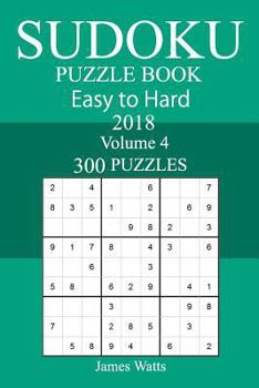 Paperback 300 Easy to Hard Sudoku Puzzle Book 2018 Book