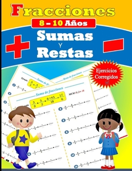 Paperback Fracciones ( Sumas y Restas ) Para niños (8-10 años) [Spanish] Book