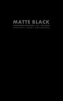 Matte Black Storyboard Notebook, 5x8, 100 Pages