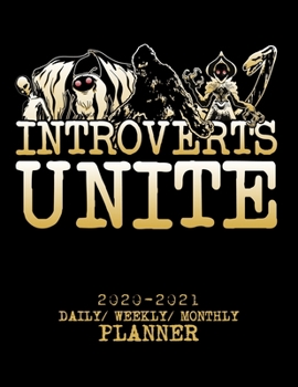 Paperback Introverts Unite: 2020 -2021 Daily/ Weekly/ Monthly Planner: 2-Year Personal Planner with Grid Calendar for Cryptid Bigfoot, Sasquatch, Book