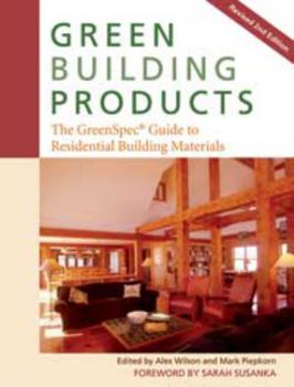 Paperback Green Building Products: The Greenspecb. Guide to Residential Building Materials Book