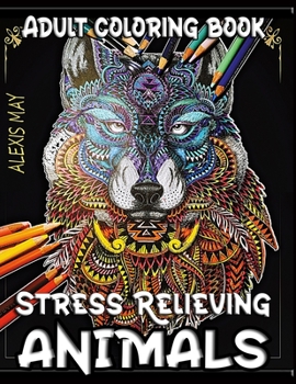 Paperback Adult Coloring Animals: Stress Reliever Adult Color Book with Animal Mandala Book