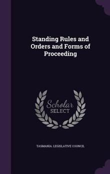 Hardcover Standing Rules and Orders and Forms of Proceeding Book