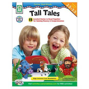 Paperback Tall Tales, Grades 2 - 5: 11 Leveled Stories to Read Together for Gaining Fluency and Comprehension Book