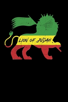 Paperback Lion Of Judah: Gift idea for reggae lovers and jamaican music addicts. 6 x 9 inches - 100 pages Book