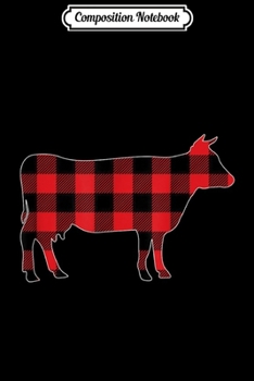 Composition Notebook: Red Plaid Cow Christmas Pajamas Pig Christmas Gift Journal/Notebook Blank Lined Ruled 6x9 100 Pages