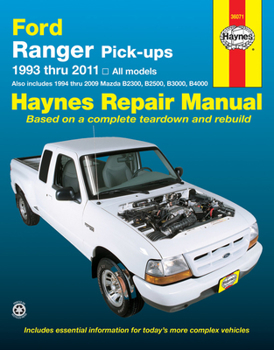 Paperback Ford Ranger Pick-Ups 1993-11 & Mazda B2300, B2500, B3000, B4000 1994-09 Book