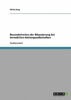 Paperback Besonderheiten der Bilanzierung bei Immobilien-Aktiengesellschaften [German] Book