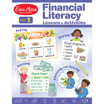 Paperback Financial Literacy Lessons and Activities, Grade 1 Book