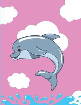 Paperback Dolphin Composition Book: Pink Notebook Wide Ruled Paper Book