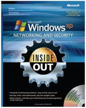 Paperback Microsoft Windows XP Networking and Security Inside Out: Also Covers Windows 2000 [With CDROM] Book