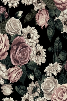 Notes: Roses / Medium Size Notebook with Lined Interior, Page Number and Daily Entry Ideal for Organization, Taking Notes, Journal, Diary, Daily Planner