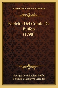 Paperback Espiritu Del Conde De Buffon (1798) [Spanish] Book