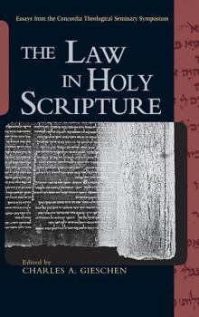 Hardcover The Law in Holy Scripture Book