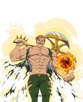 Notebook: Anime Seven Deadly Sins Soft Glossy Cover College Ruled Lined Pages Book 7.5 x 9.25 Inches 110 Pages