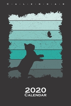 Cute Cat with Butterfly Calendar 2020 : Annual Calendar for Animal Friends, Who Love the Flightless Kiwi Bird from New Zealand