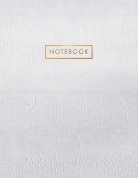 Notebook: White Snake Skin Style - Embossed Gold Style Lettering - Softcover | 150 College-ruled Pages | 8.5 x 11 size (Leather Style Collection - Journal, Notebook, Diary, Composition Book)