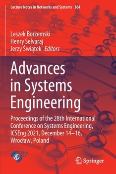 Paperback Advances in Systems Engineering: Proceedings of the 28th International Conference on Systems Engineering, Icseng 2021, December 14-16, Wroclaw, Poland Book
