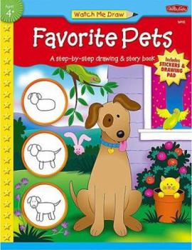 Paperback Watch Me Draw: Favorite Pets Book
