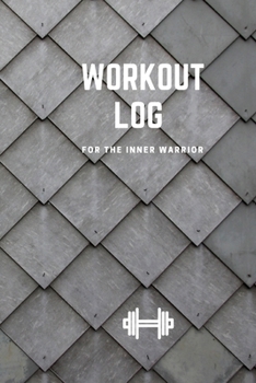 Workout Log: Workout Journal for Everyday Tracking Gray Metal Pattern Cover 6x9 Inches, 102 pages.