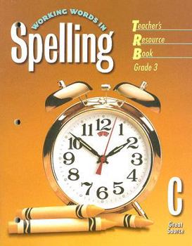 Paperback Working Words in Spelling: Level C, Grade 3 Book