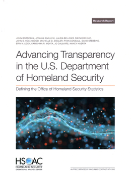 Paperback Advancing Transparency in the U.S. Department of Homeland Security Book