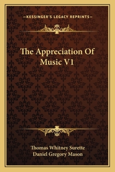 Paperback The Appreciation Of Music V1 Book