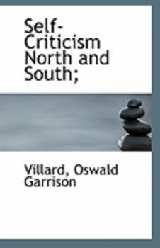 Paperback Self-Criticism North and South; Book