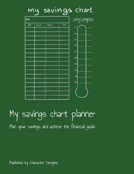 Paperback My savings chart planner: Plan your savings and achieve the financial goals Book