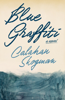 Hardcover Blue Graffiti Book