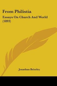 Paperback From Philistia: Essays On Church And World (1893) Book