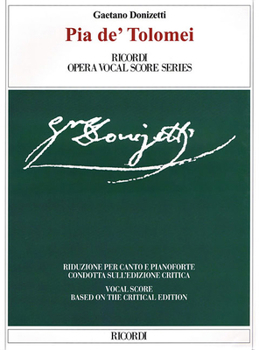 Paperback Pia De' Tolomei Ricordi Opera Vocal Score Series Book