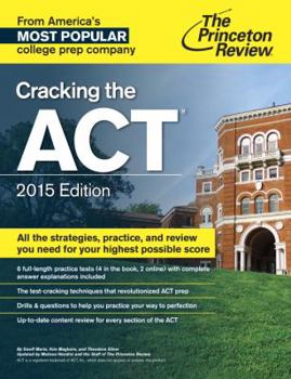 Paperback Cracking the ACT with 6 Practice Tests Book