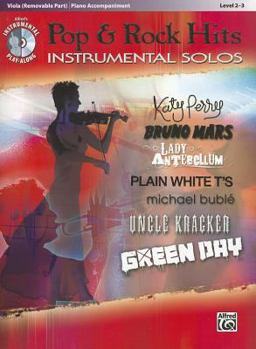 Paperback Pop & Rock Hits Instrumental Solos, Viola (Removable Part)/Piano Accompaniment: Level 2-3 [With CD (Audio)] Book