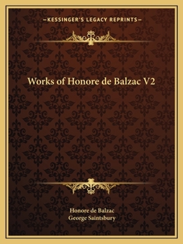 Paperback Works of Honore de Balzac V2 Book