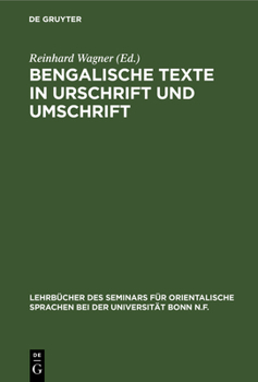 Hardcover Bengalische Texte in Urschrift Und Umschrift [German] Book