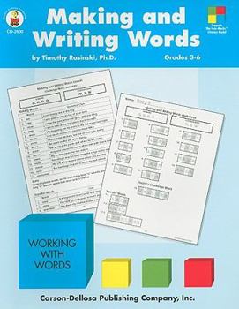 Paperback Making and Writing Words: Grades 3-6 Book
