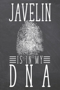 Javelin is in my DNA: Javelin Notebook, Planner or Journal | Size 6 x 9 | 110 Dot Grid Pages | Office Equipment, Supplies, Gear |Funny Javelin Gift Idea for Christmas or Birthday