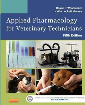Paperback Applied Pharmacology for Veterinary Technicians Book
