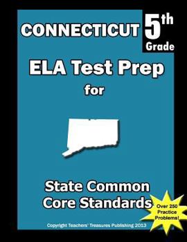 Paperback Connecticut 5th Grade ELA Test Prep: Common Core Learning Standards Book