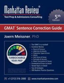 Paperback Manhattan Review GMAT Sentence Correction Guide [5th Edition] Book